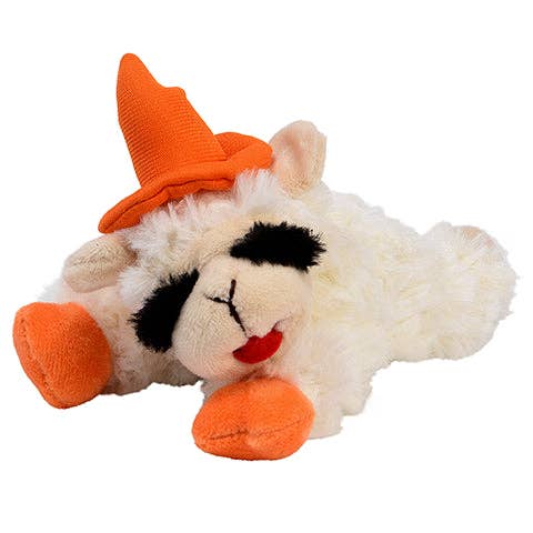 Halloween Lamb Chop with Witch Hat - Orange (Mini)