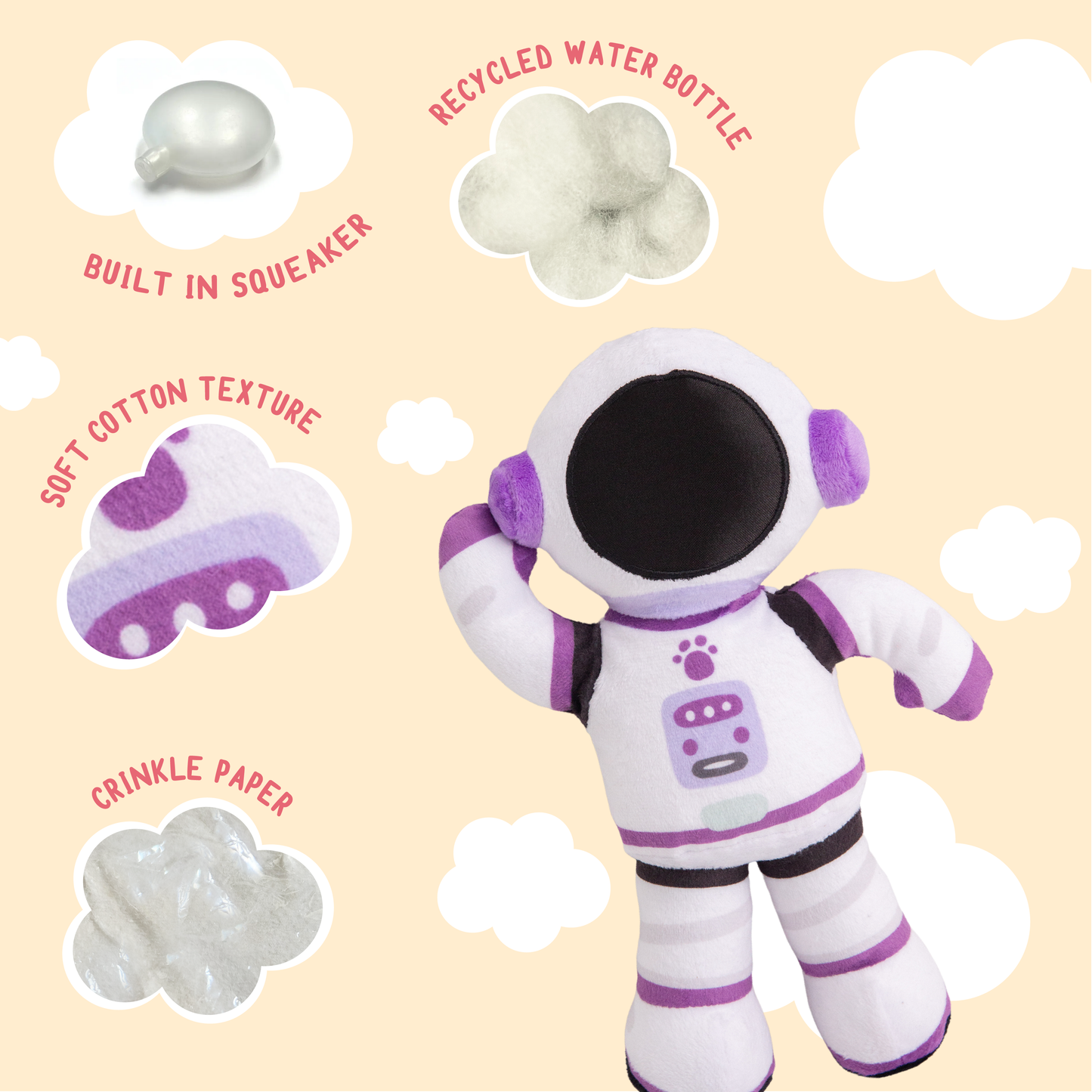 SnugArooz - Aurora the Astronaut Dog Toy