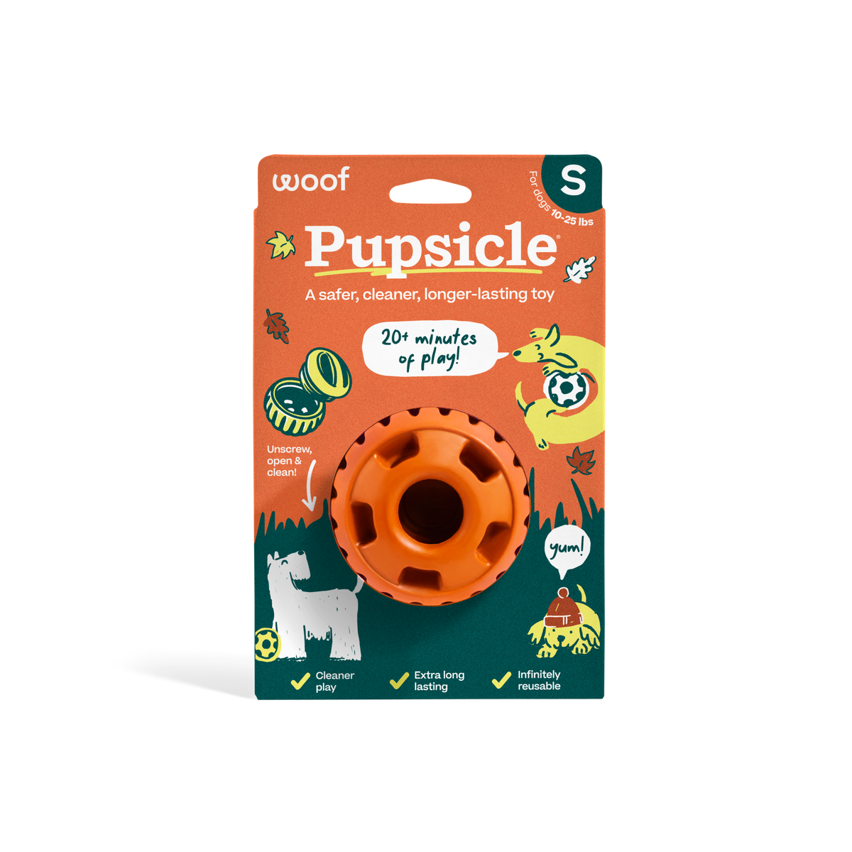 Woof - The Pupsicle - Fall Orange (Large)