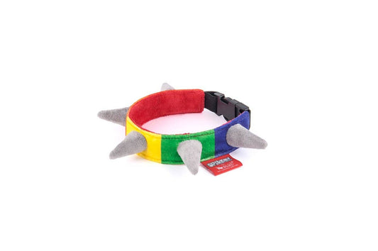 Play Pet Brands - Spiked! Rainbow Collar (Small)