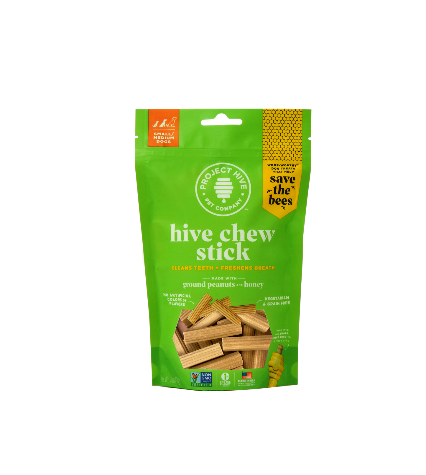 Project Hive Pet Company - Dental Chew Sticks - Small/Medium