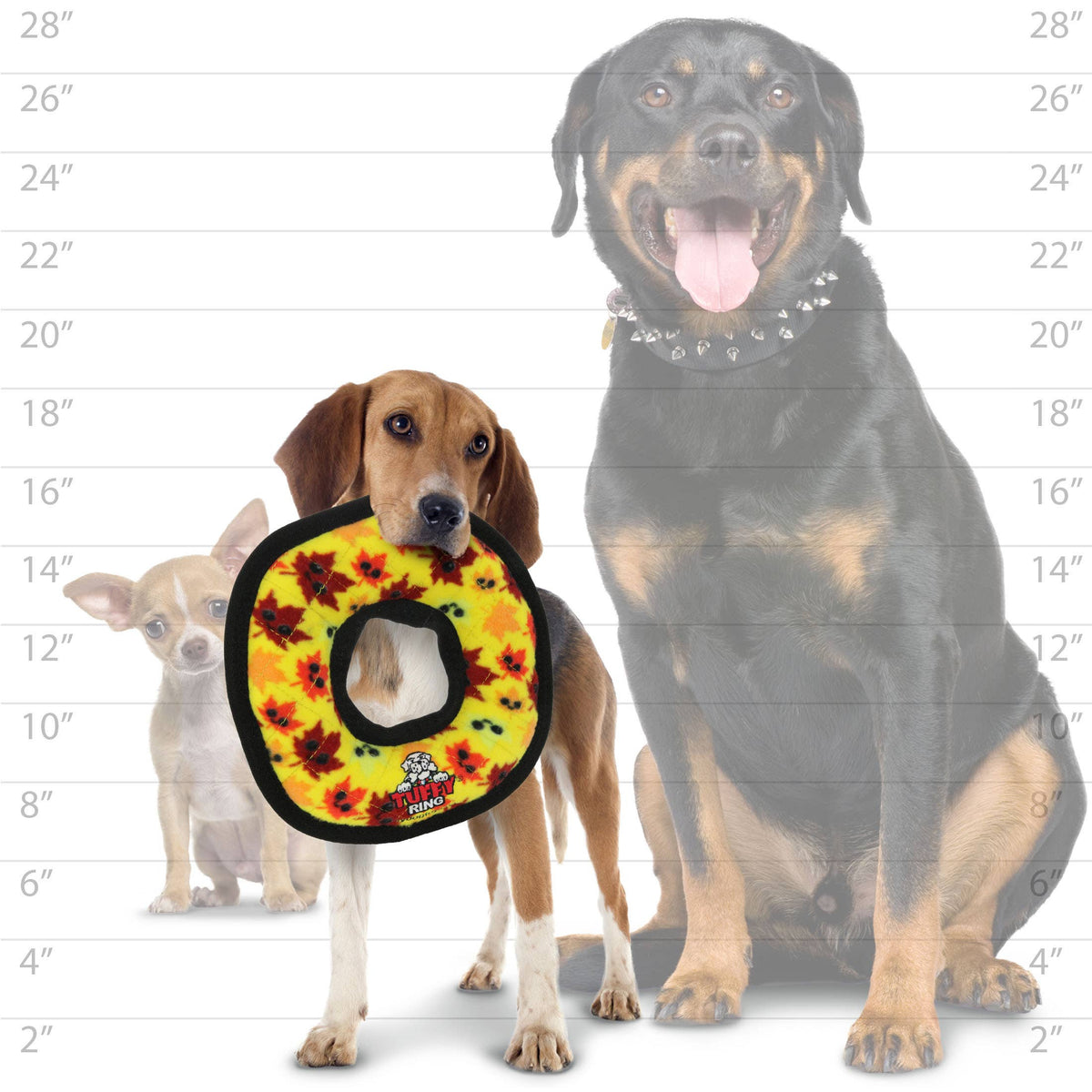 Tuffy Dog Toys - Tuffy Fall Leaves Ring - Medium