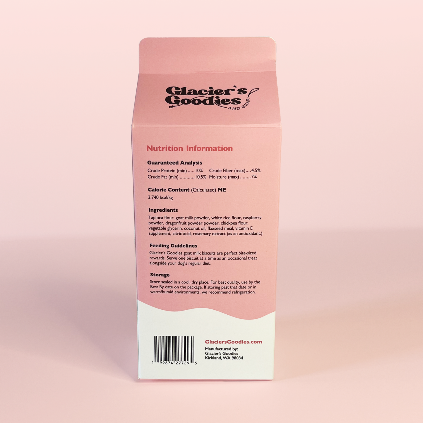 Glacier's Goodies - Goat Milk Dog Treats — Dragonfruit & Raspberry (Limited)