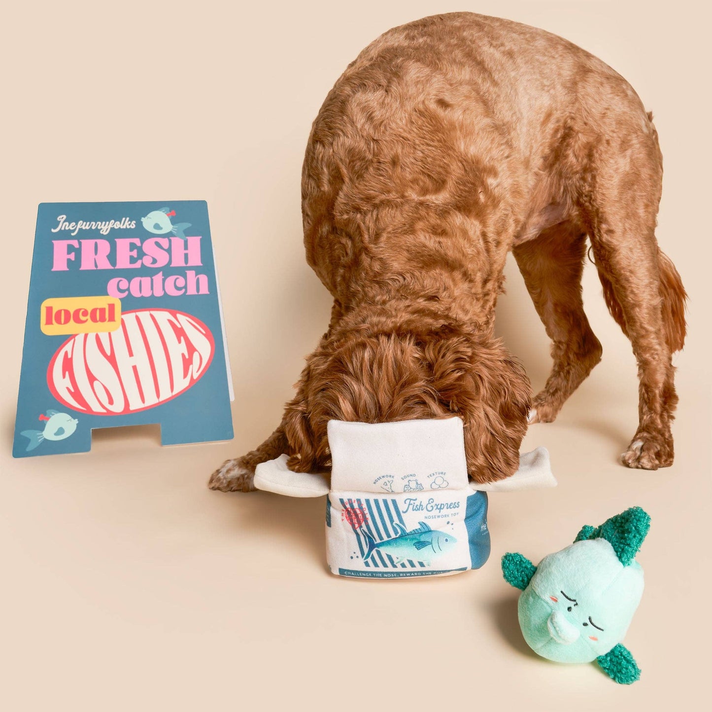 the furryfolks - Fish Express Nosework Toy