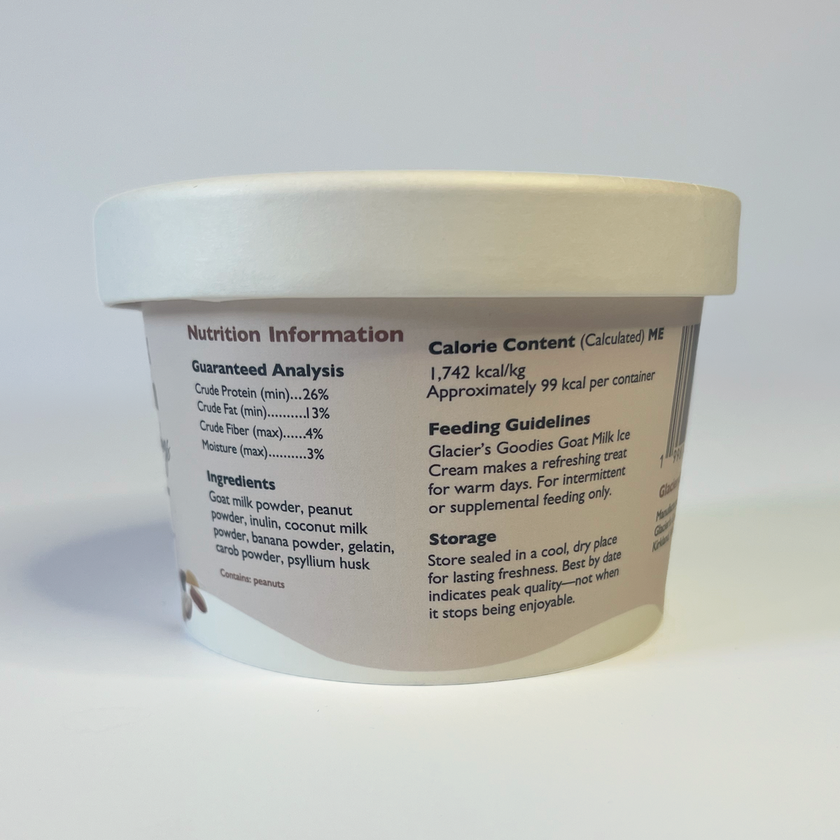 Glacier's Goodies - Goat Milk Dog Ice Cream Mix
