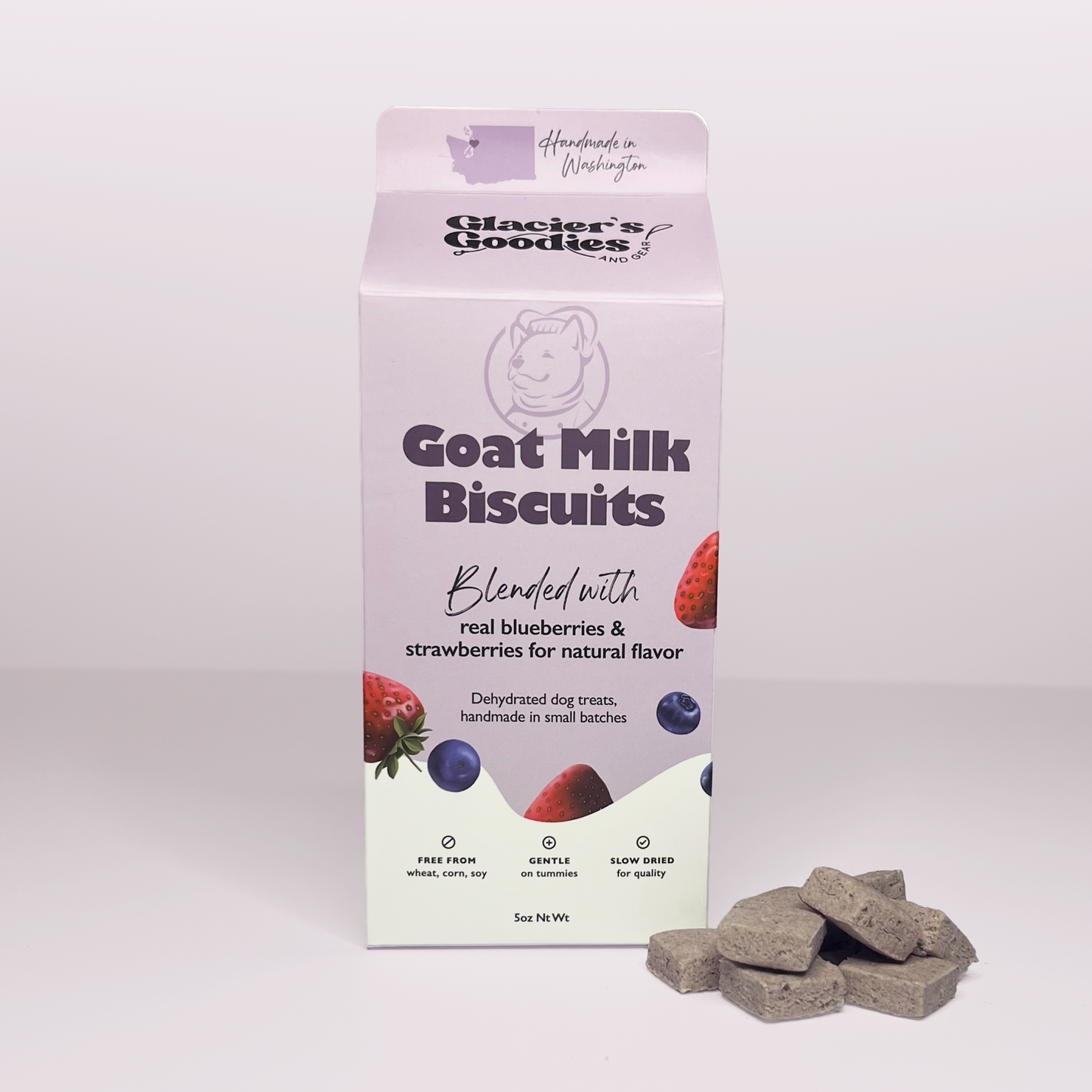 Glacier's Goodies - Goat Milk Dog Treats — Blueberry & Strawberry