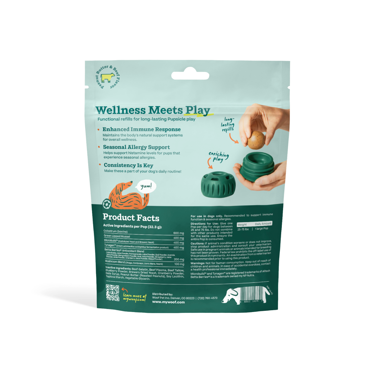 Woof - Allergy Support Wellness Pops