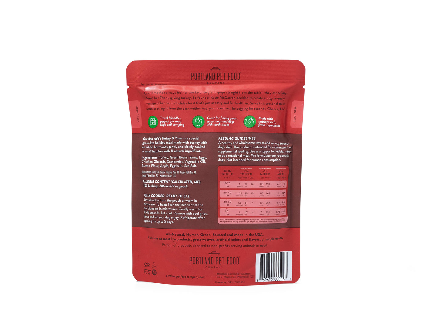 Portland Pet Food Company - Grandma Ada's Turkey & Yams