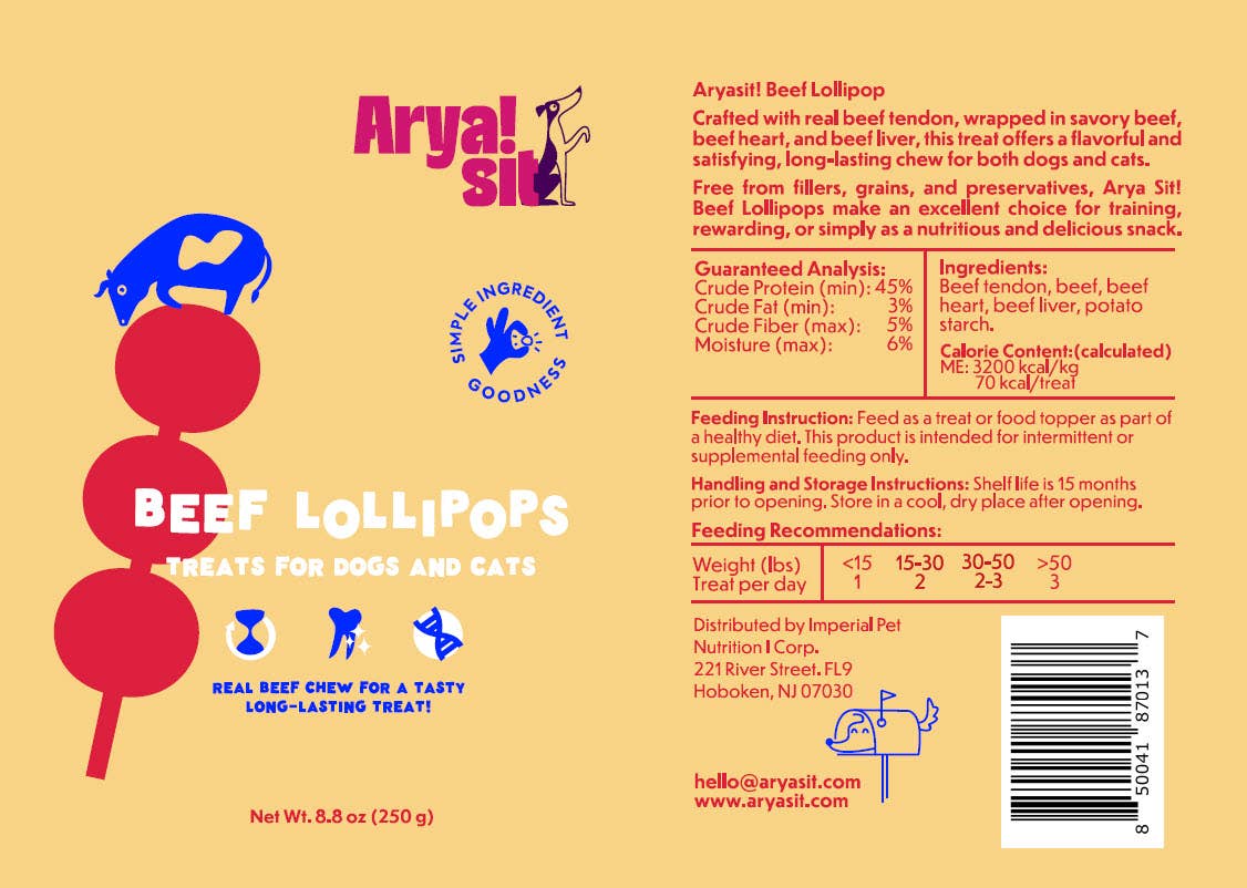 Arya Sit! - Beef Lollipops