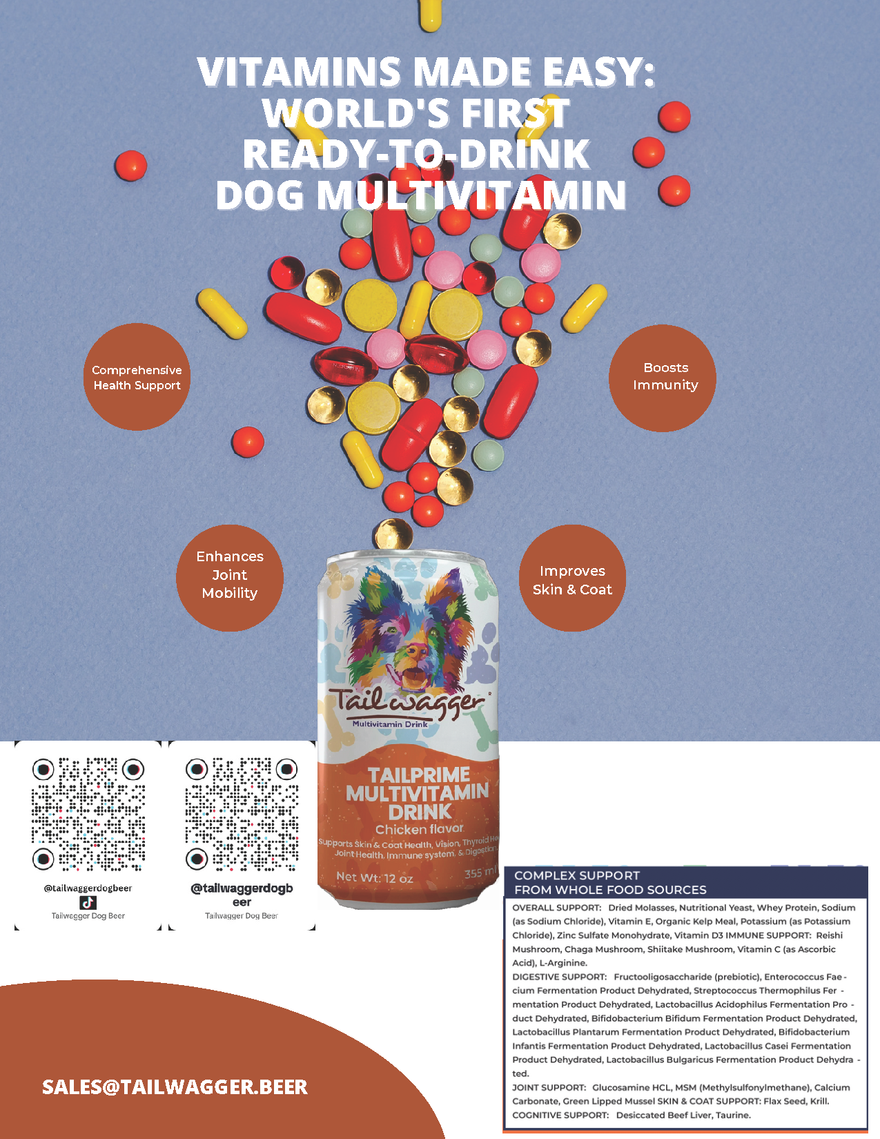 Tailwagger Dog Beer - Tailprime Multivitamin Chicken