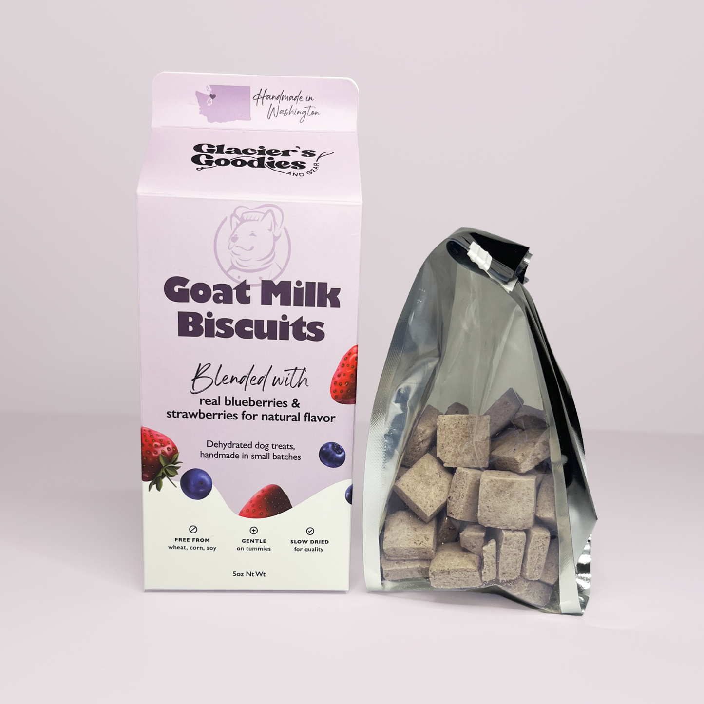 Glacier's Goodies - Goat Milk Dog Treats — Blueberry & Strawberry