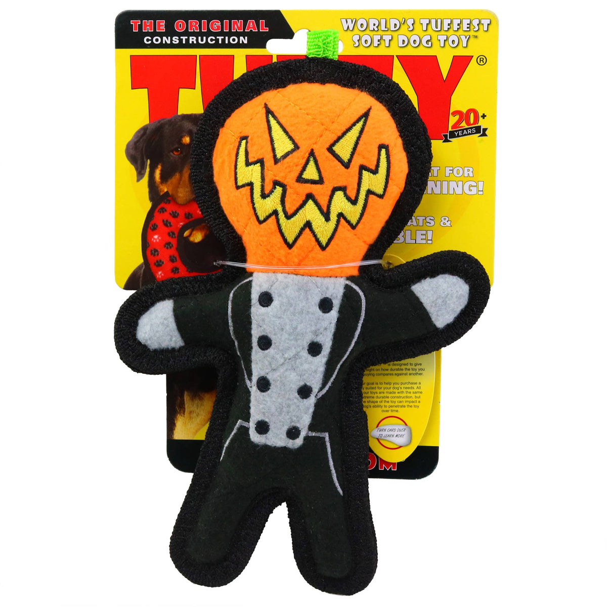 Tuffy Dog Toys - Tuffy Halloween - Pumpkin Man