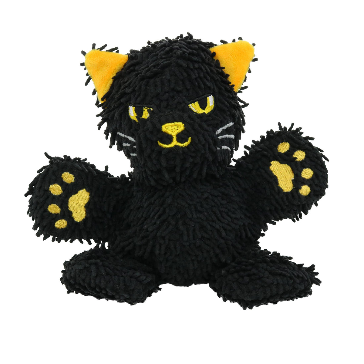 Tuffy Dog Toys - Mighty Microfiber Ball - Halloween Black Cat