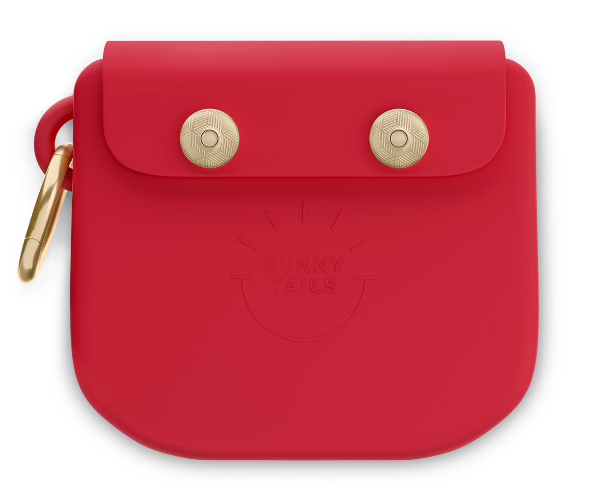 Sunny Tails - Cherry Red Snap Dog Treat Pouch