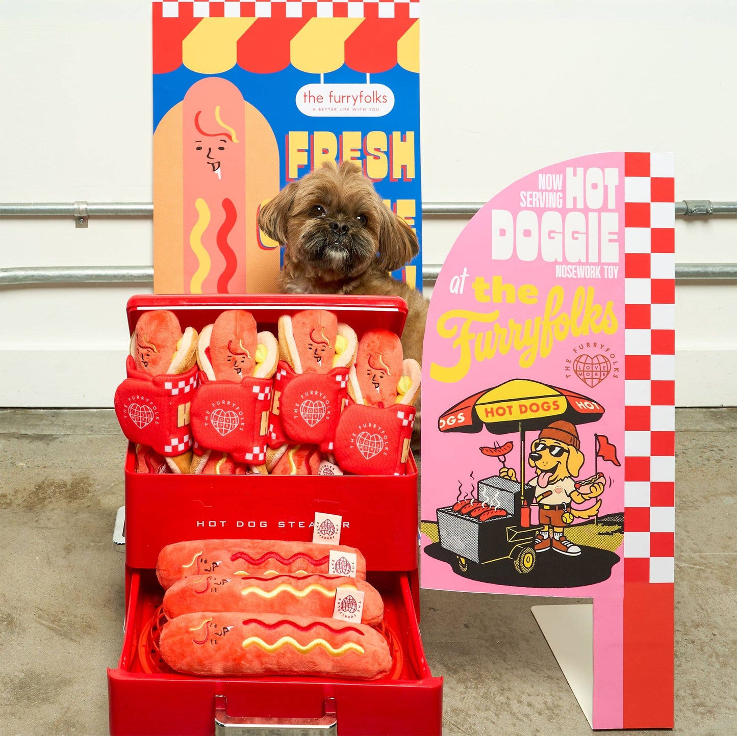 the furryfolks - Hot Doggie Nosework Toy