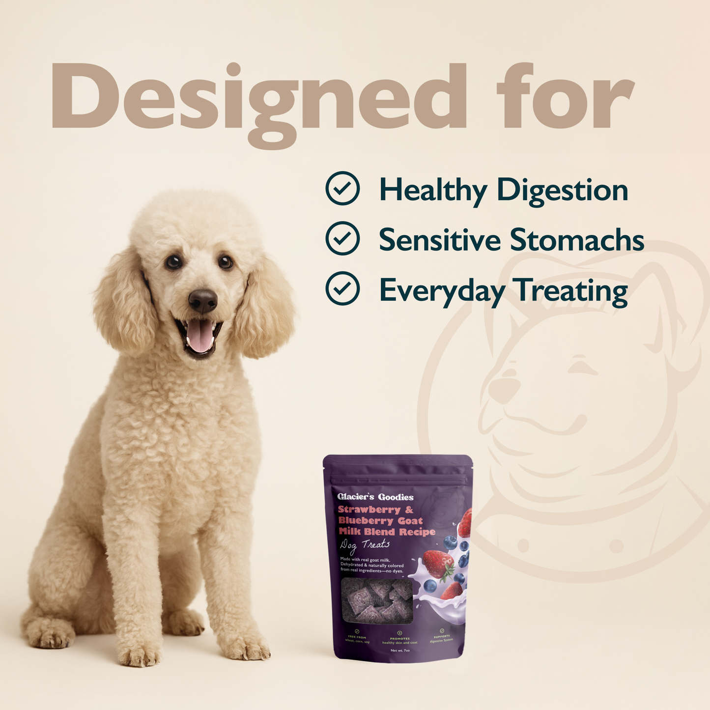 Glacier's Goodies - Goat Milk Dog Treats – Strawberry & Blueberry