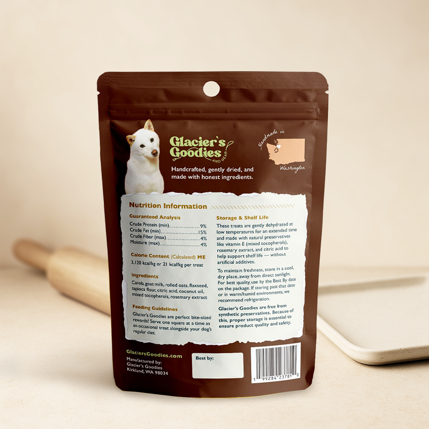 Glacier's Goodies - Goat Milk Dog Treats – Carob