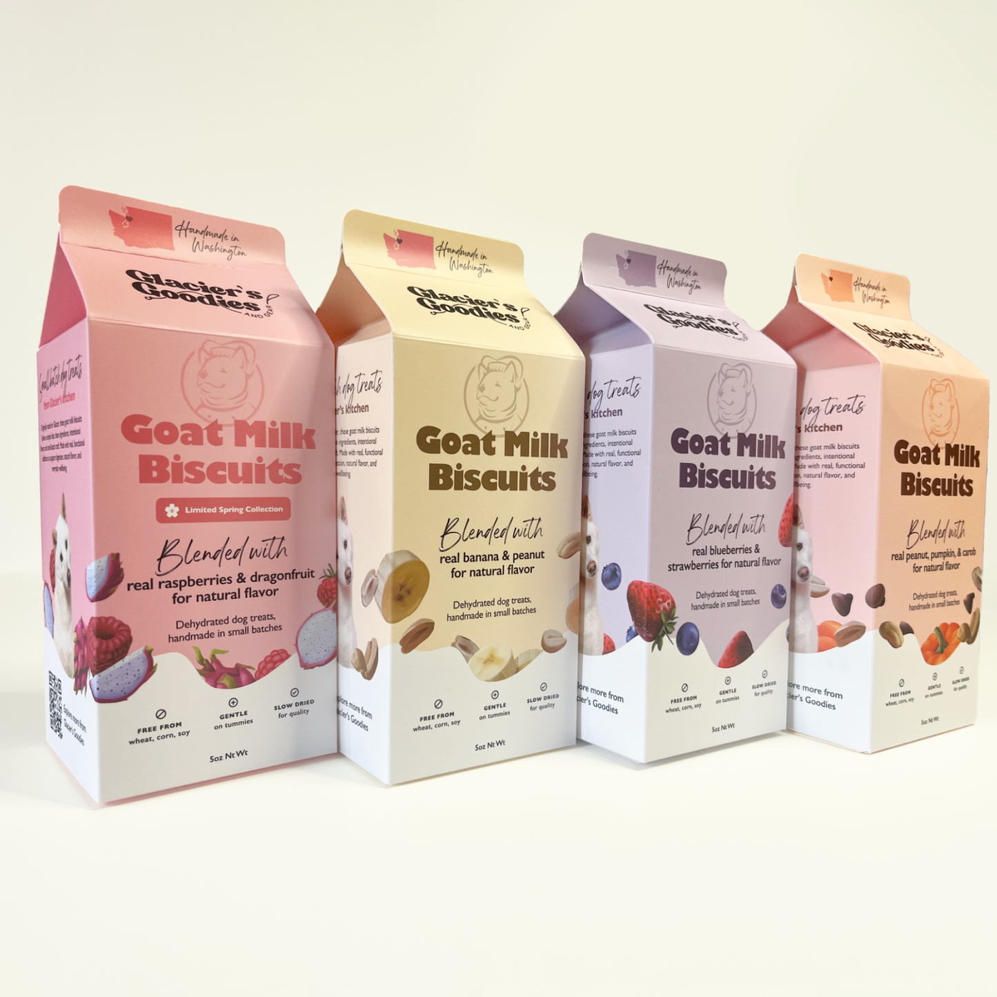 Glacier's Goodies - Goat Milk Dog Treats — Peanut & Banana