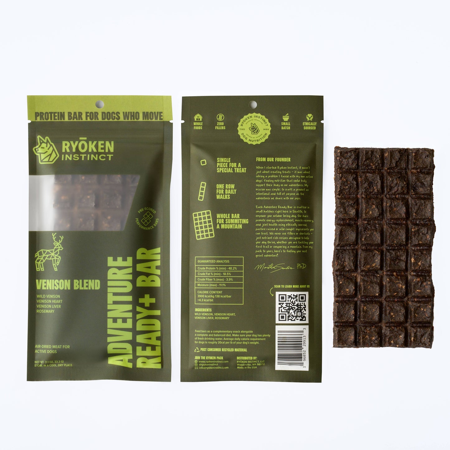 Ryōken Instinct Adventure Ready Bar - Venison