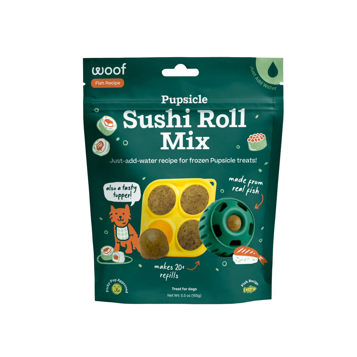 Woof - Pupsicle Treat Mix - Sushi Roll