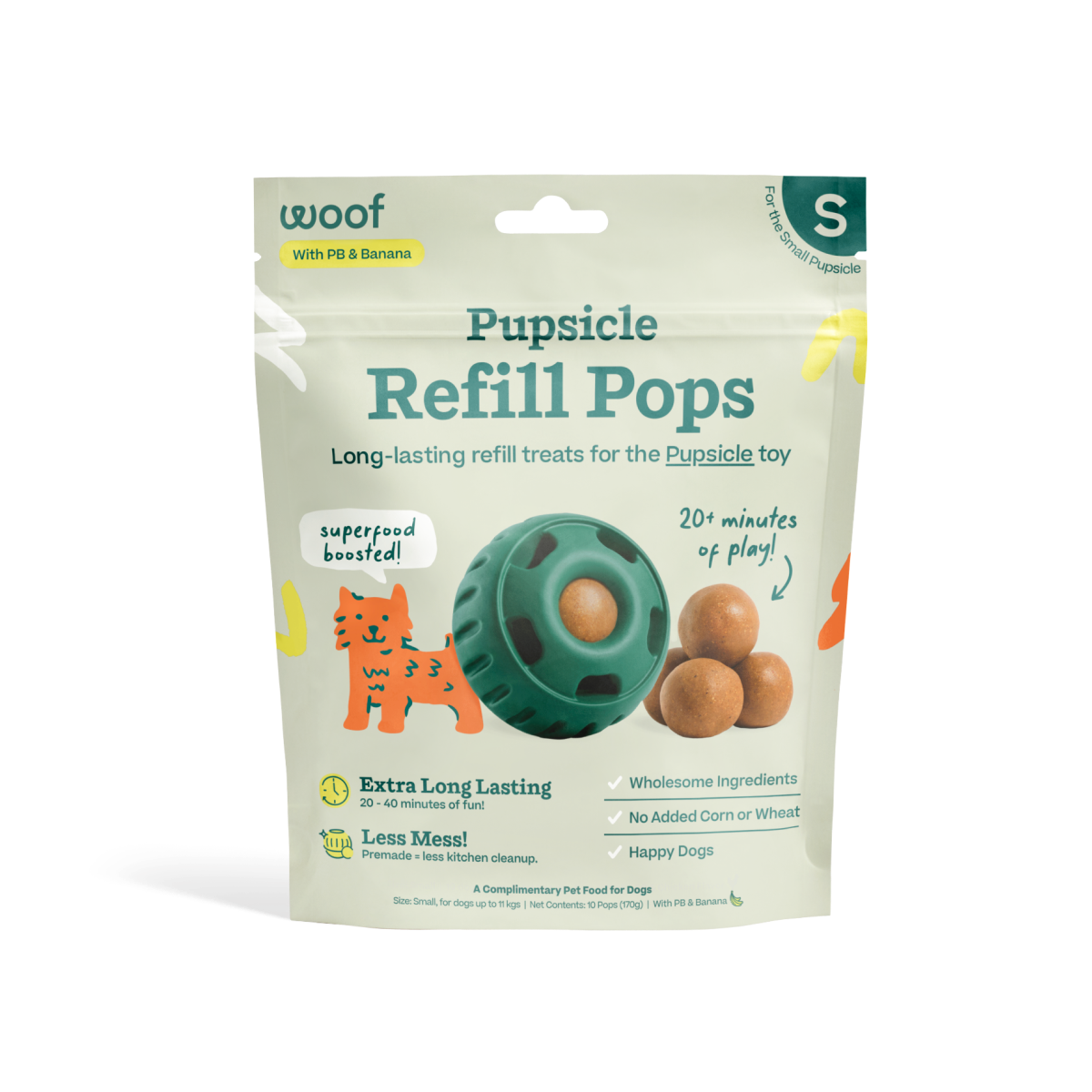 Woof - Peanut Butter & Banana Pops