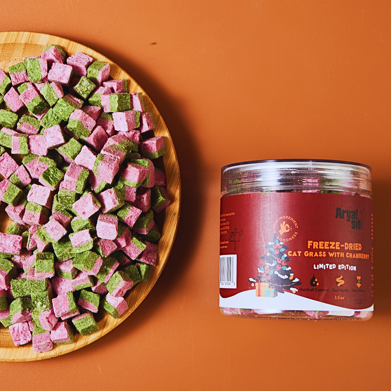 Arya Sit! - Freeze-Dried Cat Grass with Cranberry