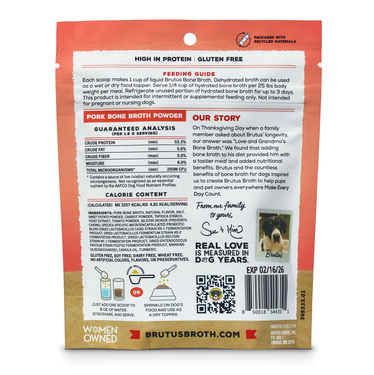 Brutus Broth - Probiotic Pork Bone Broth