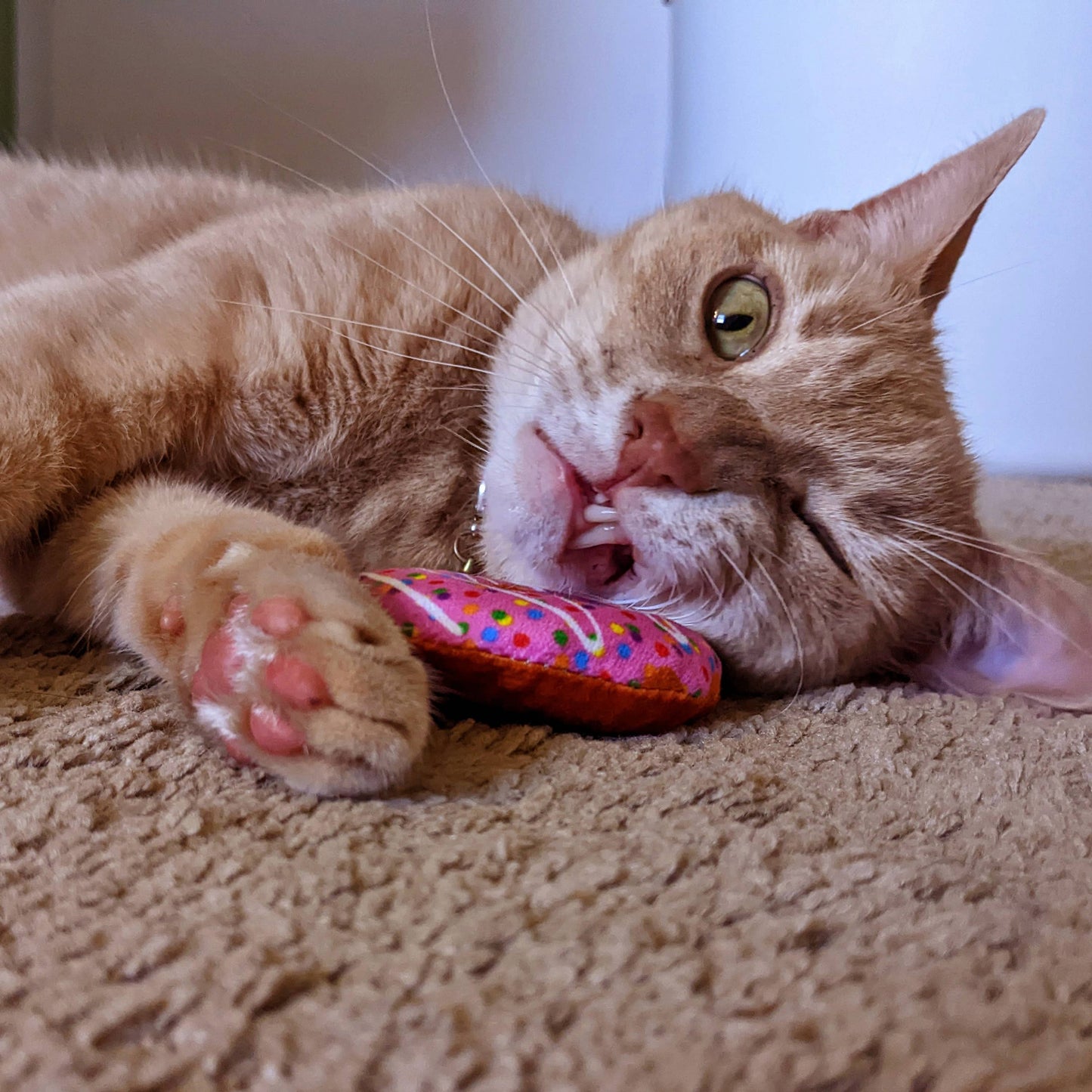 Huxley & Kent - Strawberry Donut Cat Toy