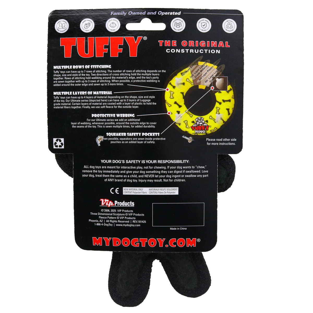 Tuffy Dog Toys - Tuffy Halloween - Pumpkin Man