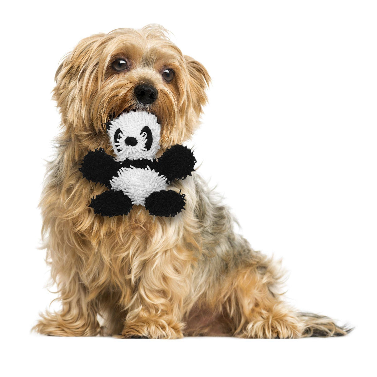 Tuffy Dog Toys - Mighty Microfiber Ball - Panda - Jr