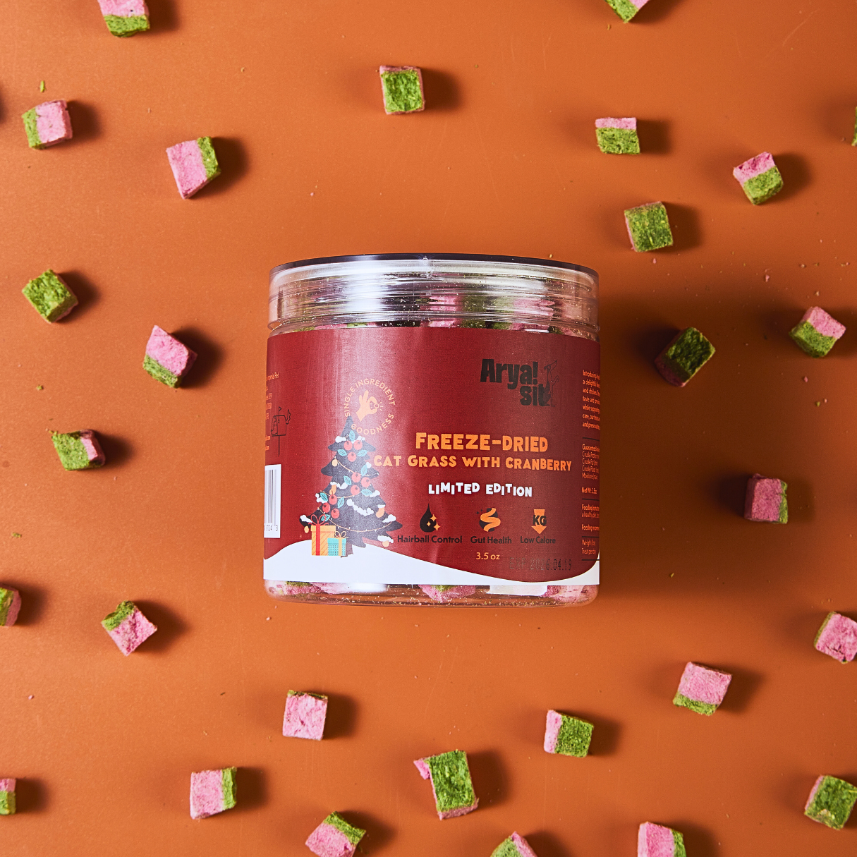 Arya Sit! - Freeze-Dried Cat Grass with Cranberry