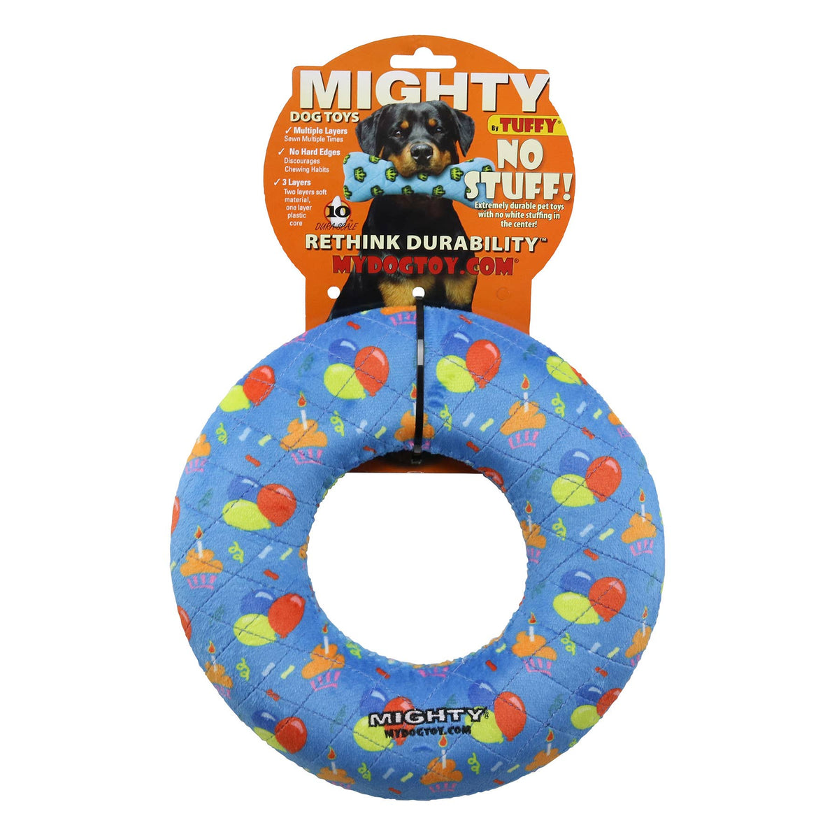 Tuffy Dog Toys - Mighty Celebration - Ring - Medium