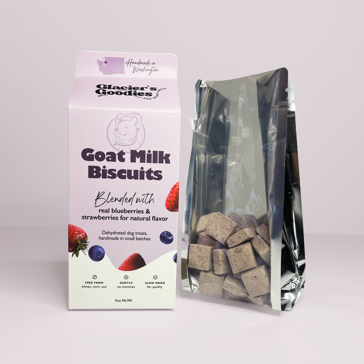 Glacier's Goodies - Goat Milk Dog Treats — Blueberry & Strawberry