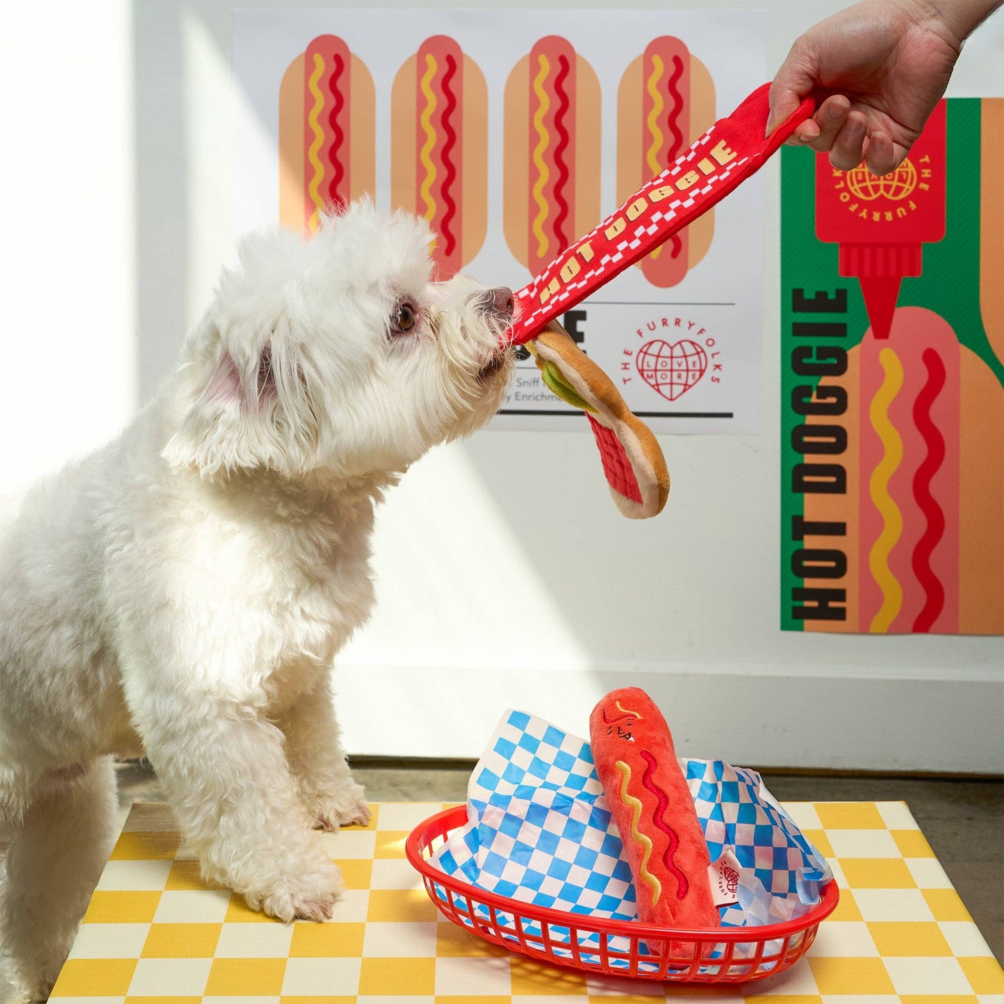 the furryfolks - Hot Doggie Nosework Toy