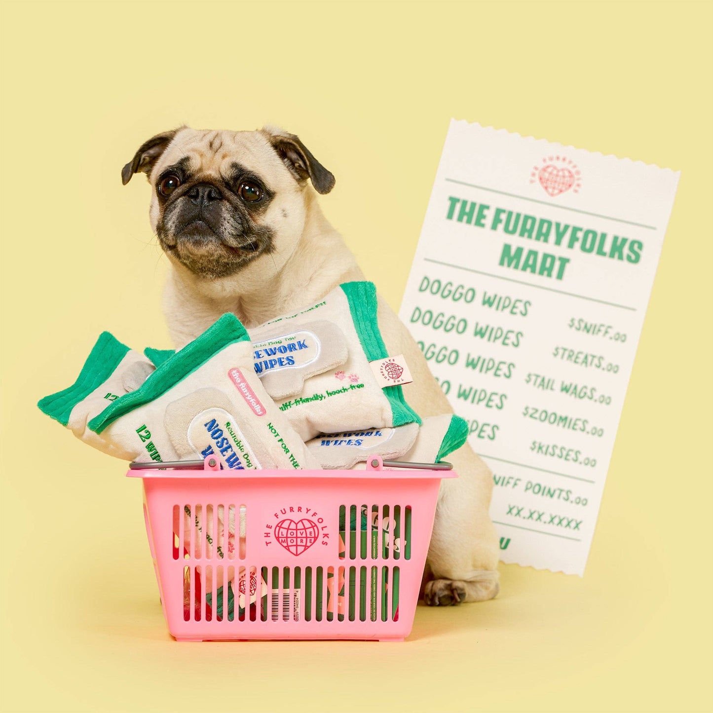 the furryfolks - Doggo Wipe Nosework Toy