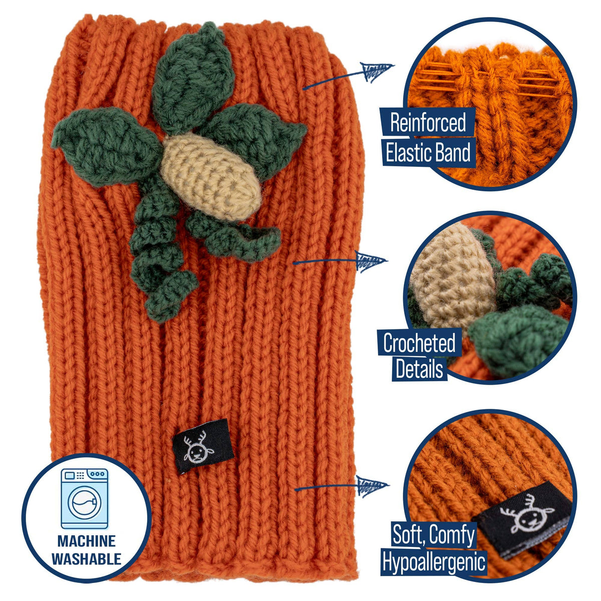 Zoo Snoods - Pumpkin Dog Snood