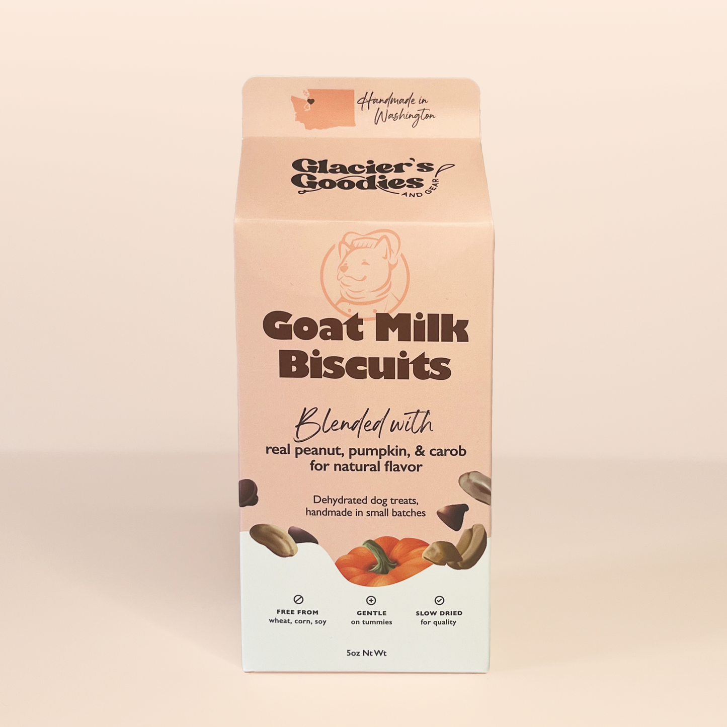 Glacier's Goodies - Goat Milk Dog Treats — Peanut, Pumpkin, and Carob