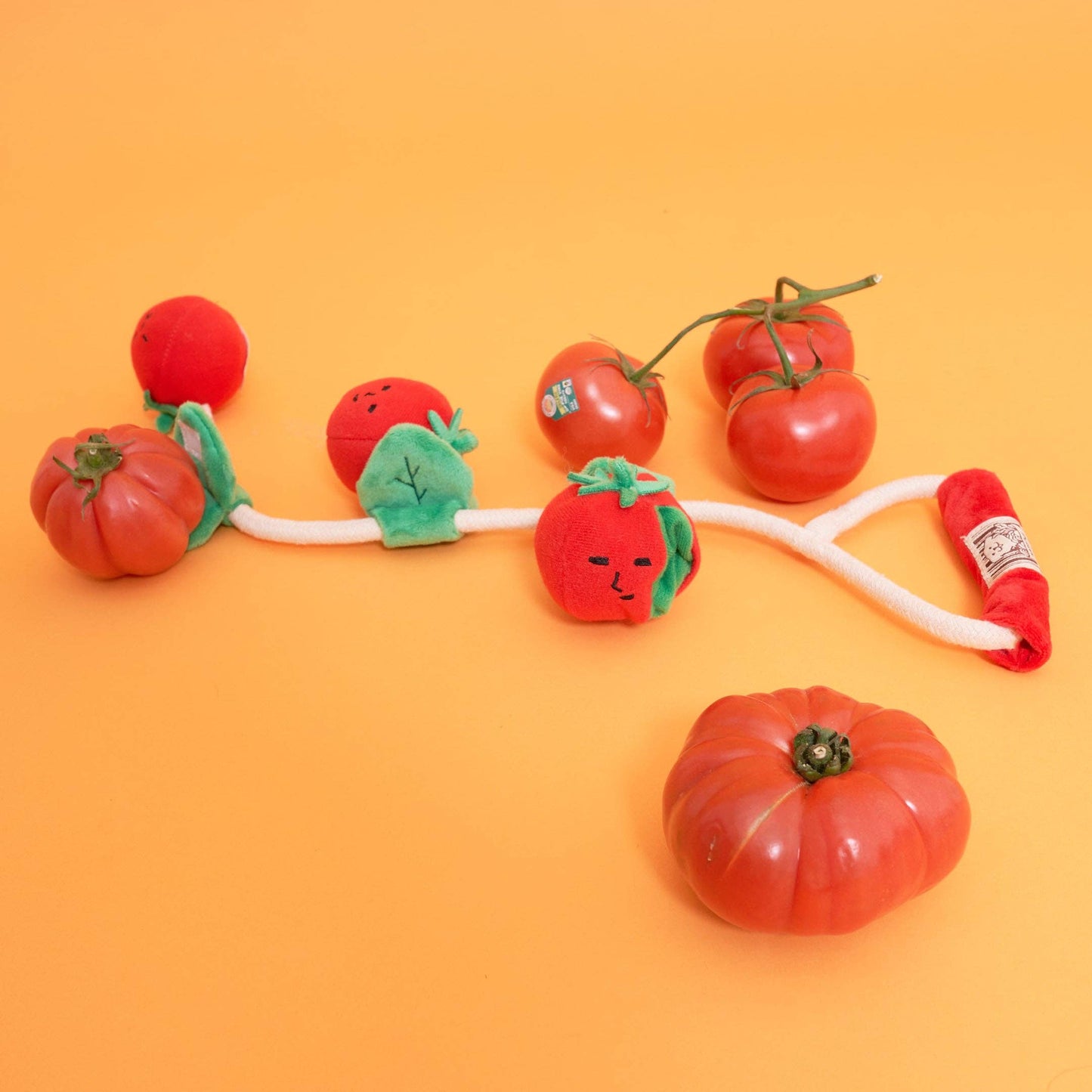 the furryfolks - Cherry Tomato Nose Work & Tug Toy