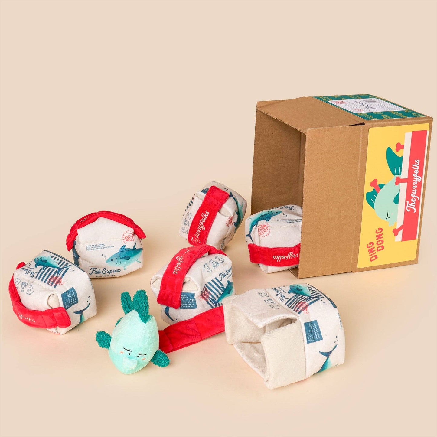 the furryfolks - Fish Express Nosework Toy