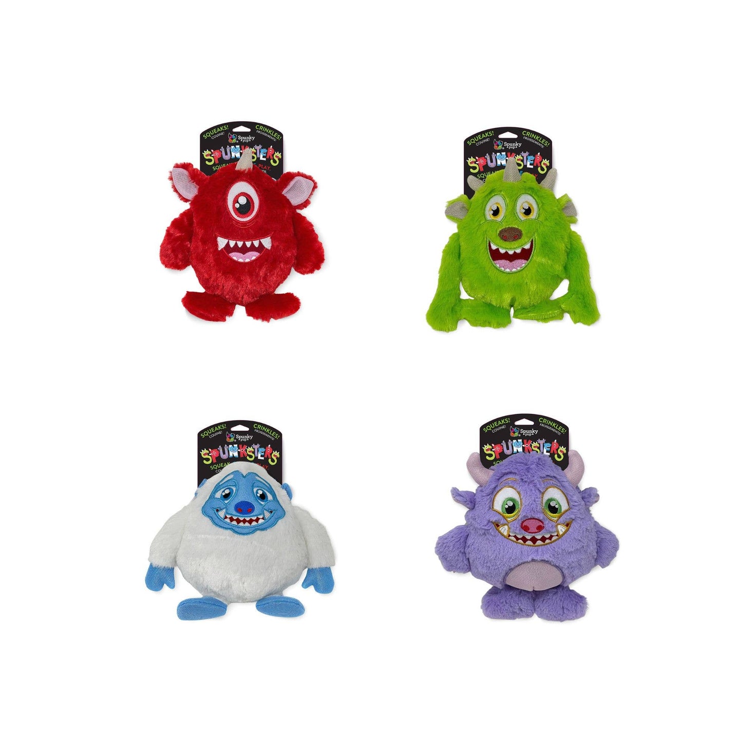 Spunky Pup - Spunksters - Monster Plush with Squeaker
