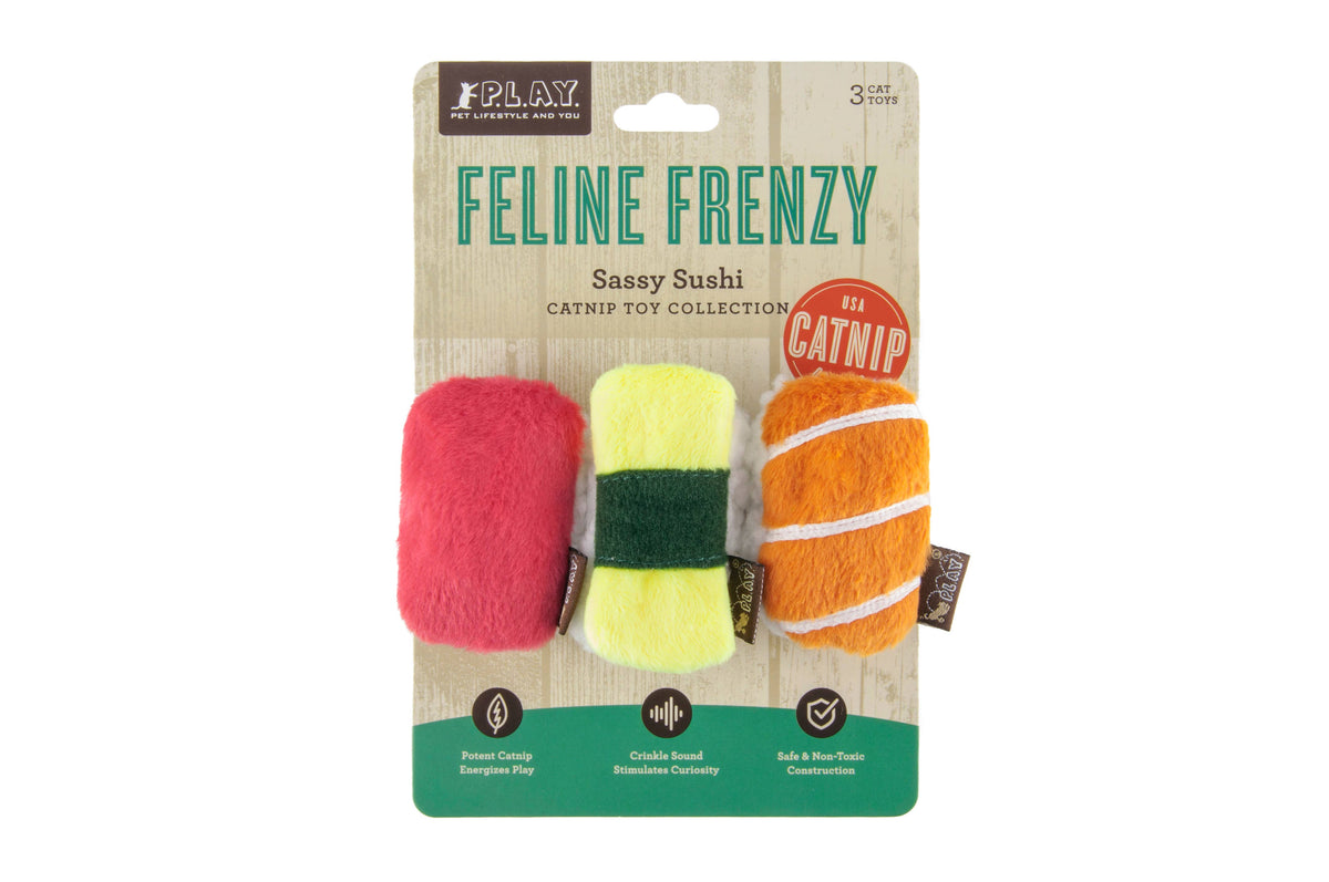 Play Pet Brands - Feline Frenzy - Sassy Sushi