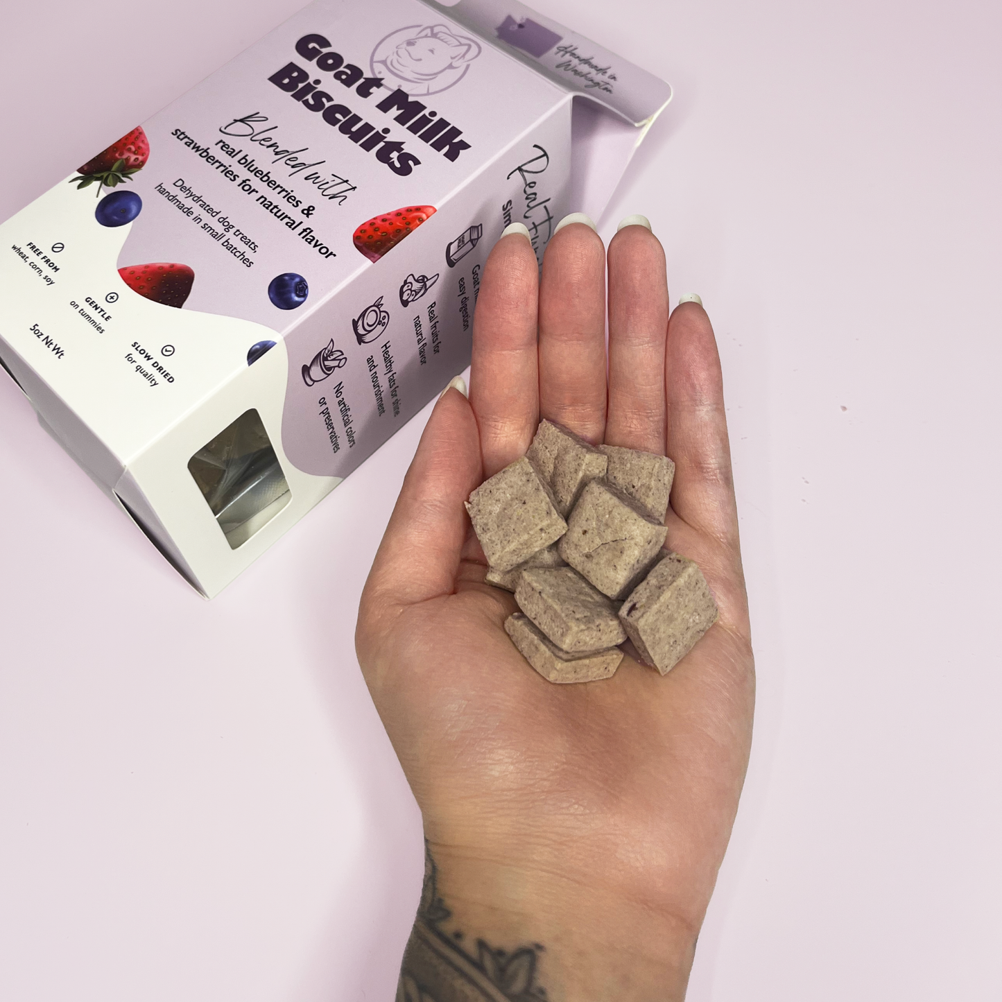 Glacier's Goodies - Goat Milk Dog Treats — Blueberry & Strawberry