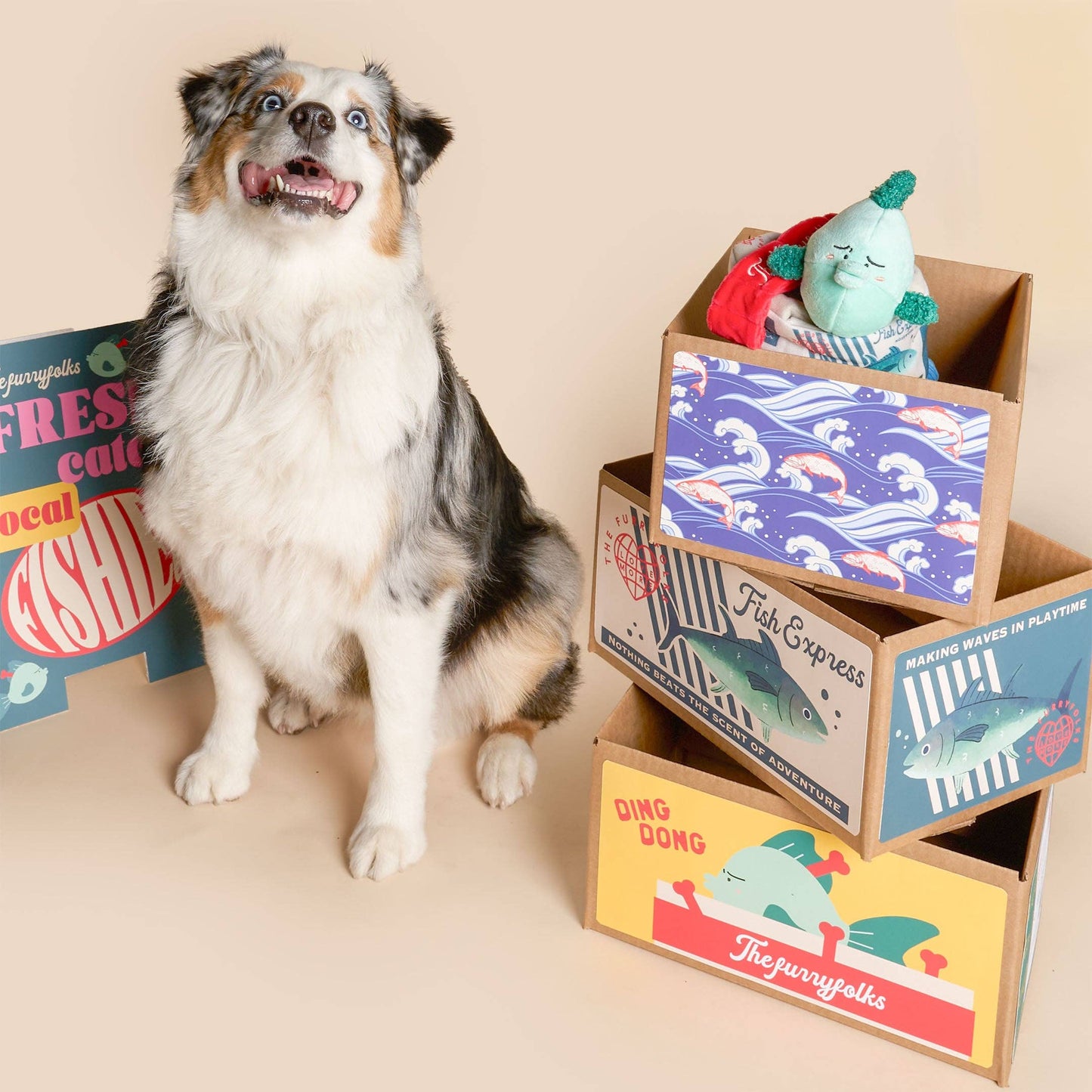 the furryfolks - Fish Express Nosework Toy