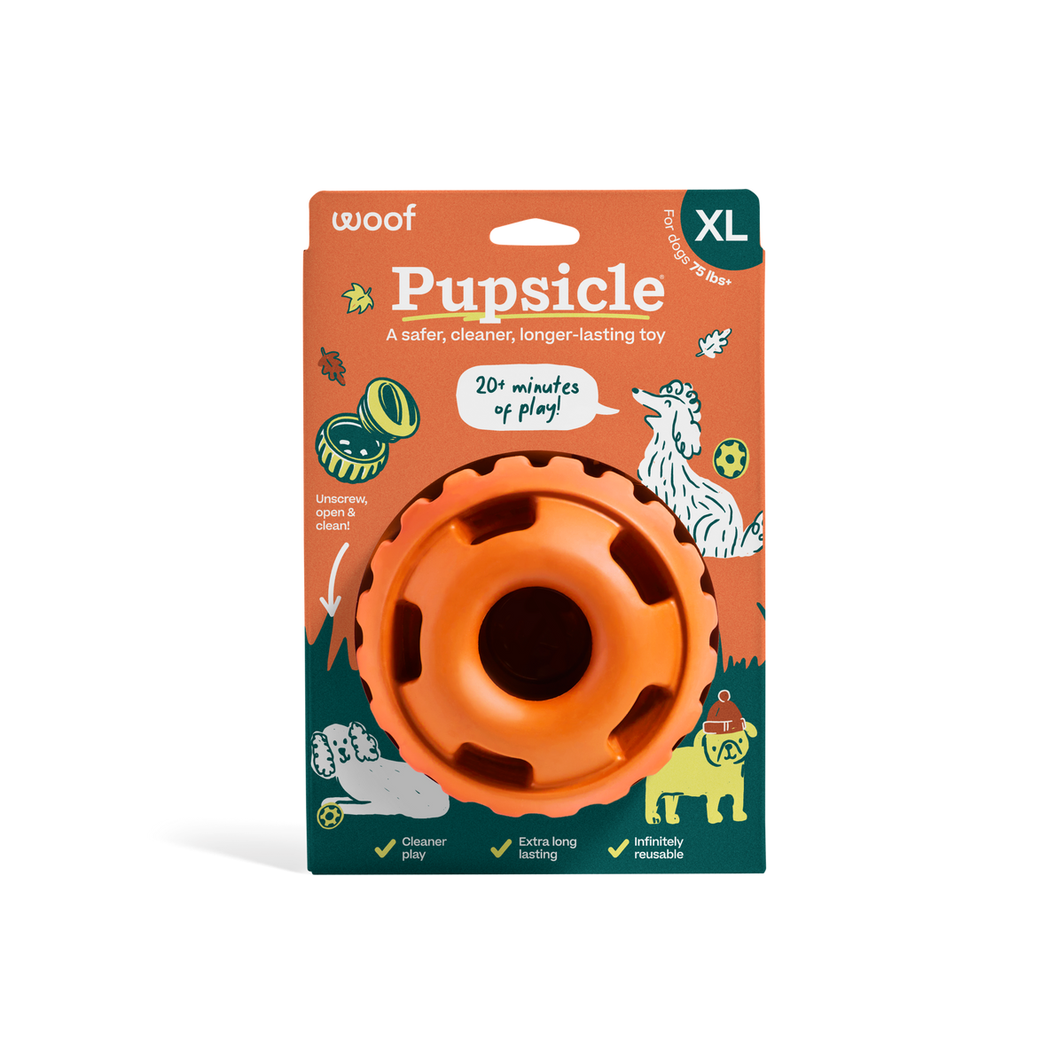 Woof - The Pupsicle - Fall Orange (Large)