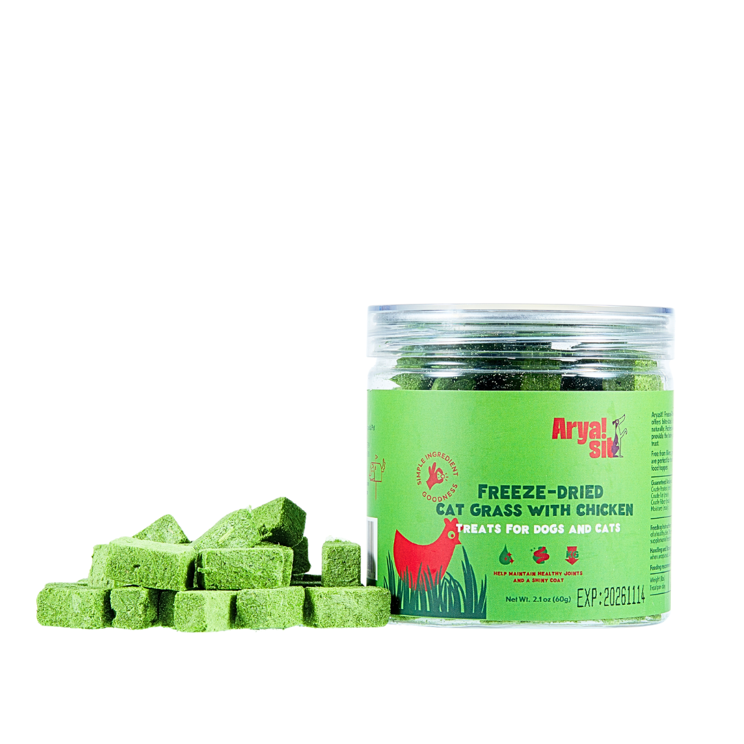 Arya Sit! - Freeze-Dried Cat Grass with Chicken