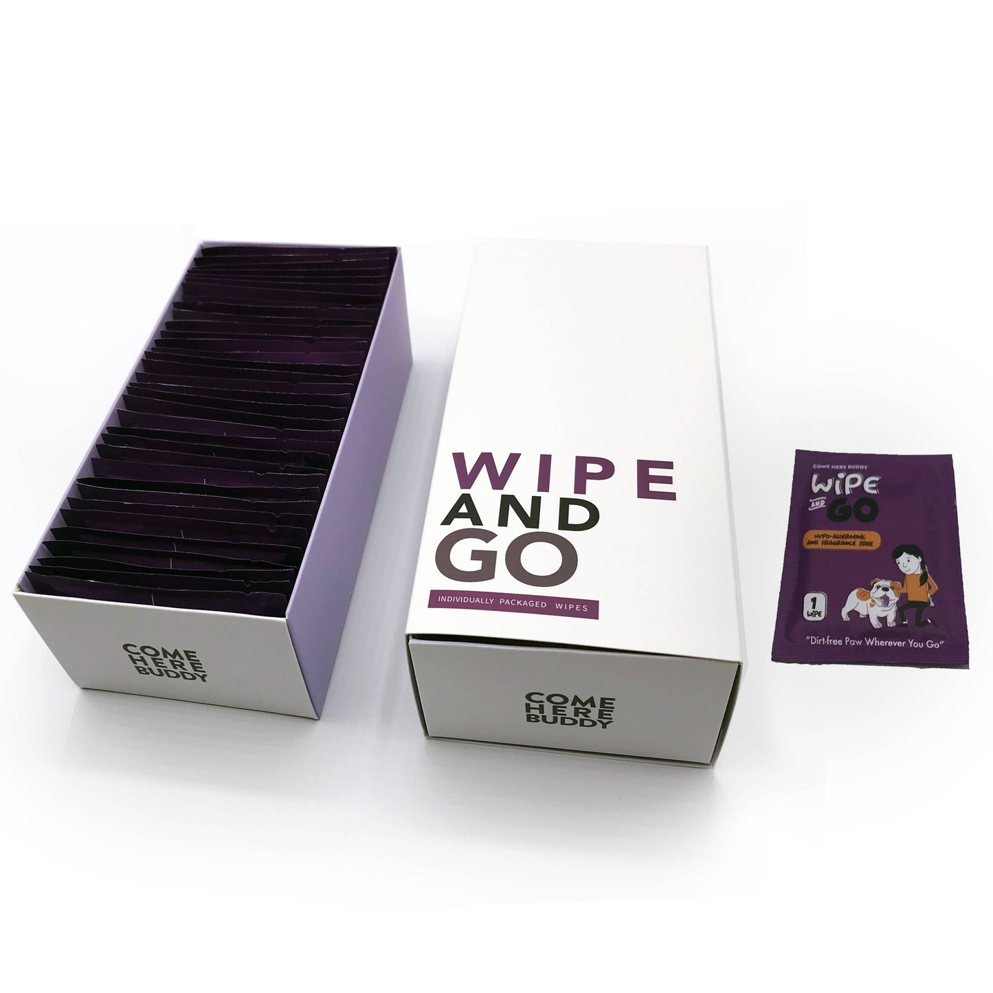 Come Here Buddy - Wipe and Go Pet Grooming Wipes