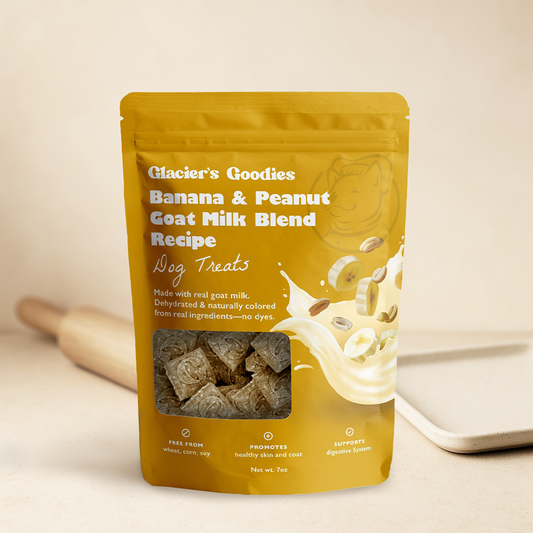 Glacier's Goodies - Goat Milk Dog Treats – Banana & Peanut