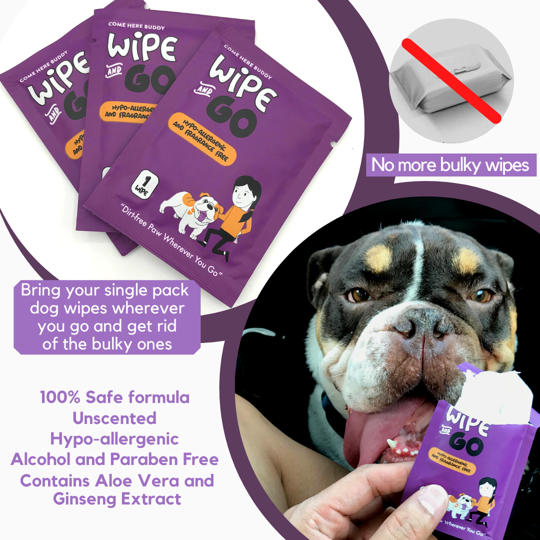 Come Here Buddy - Wipe and Go Pet Grooming Wipes