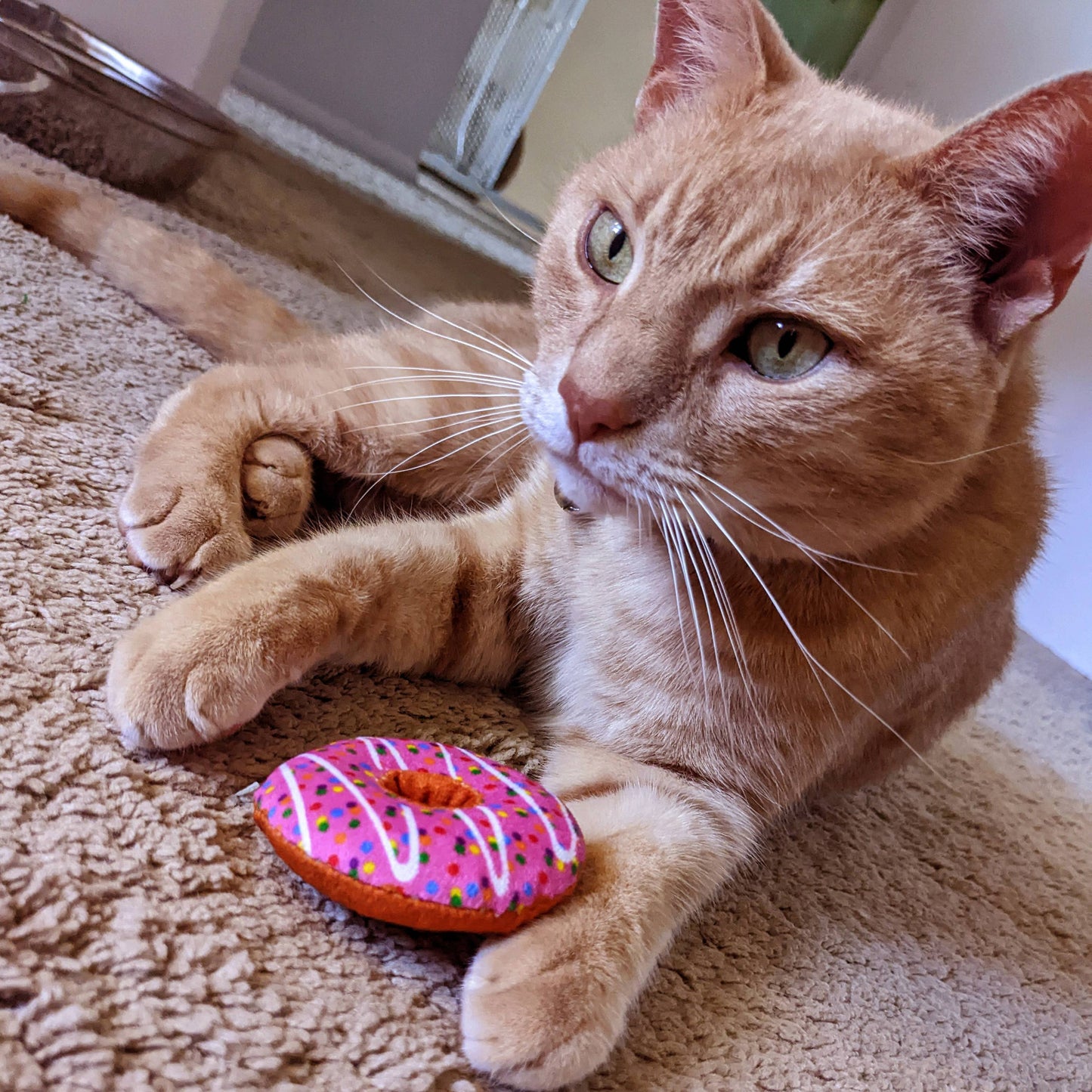 Huxley & Kent - Strawberry Donut Cat Toy